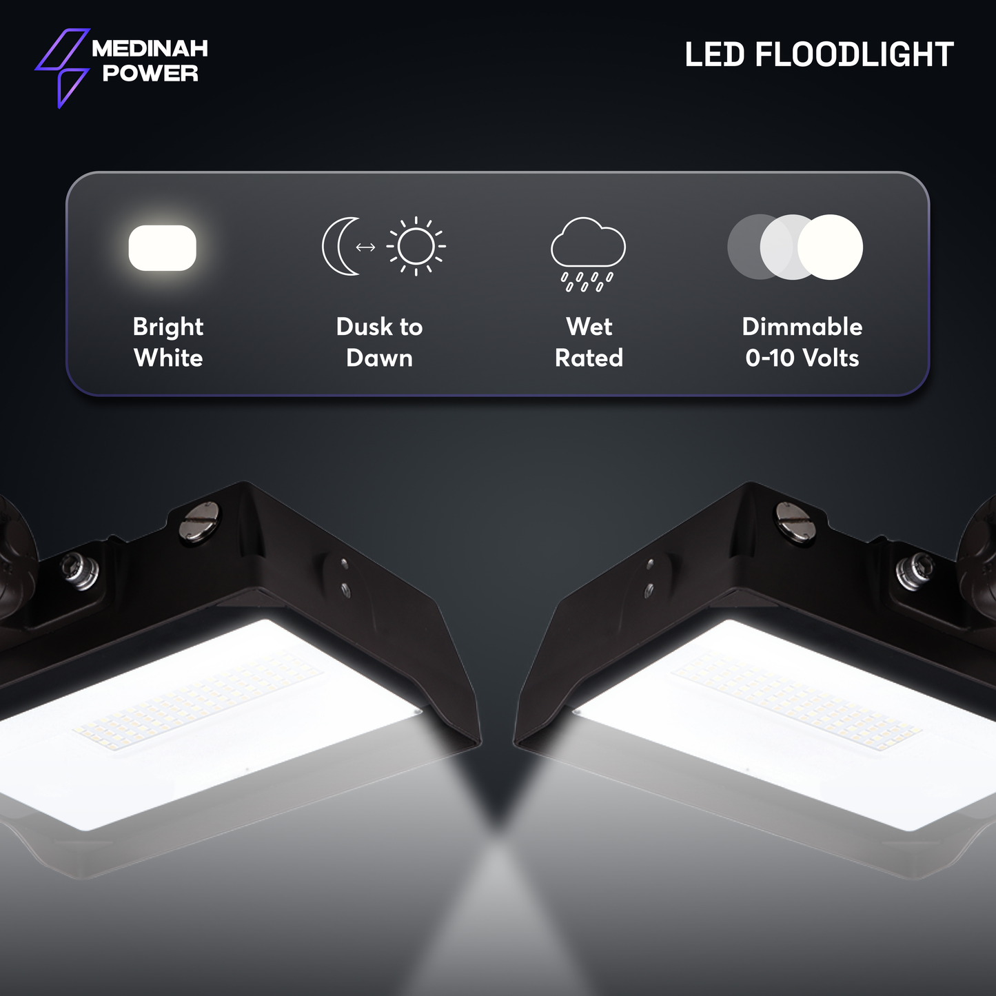 FLLS-35W-40K-DV2-PC-CL-BZFM: 35W | 4000K | 120-277V | Bronze | U-Bracket