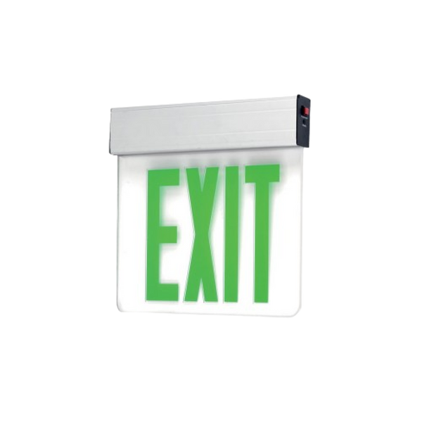 Edge-Lit Exit Sign - Green