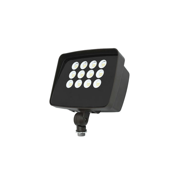 PowerFloodX Flood Light Series, 45W | Photocell | 4000K | Bronze